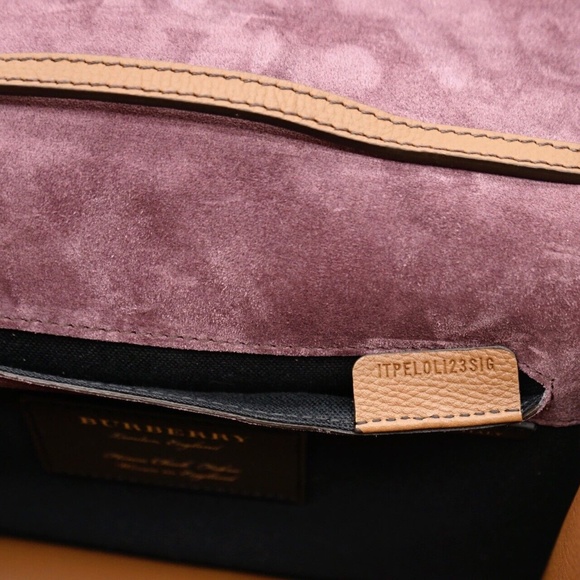 Burberry Macken Crossbody House Derby Check Tan Leather New - Picture 8 of 9